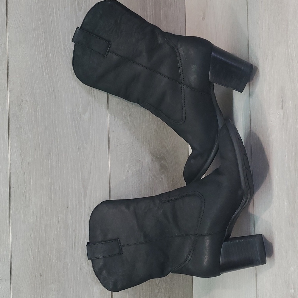 Born Women Allegra Leather Comfort Heels shoes boots sz 8 - Picture 7 of 15